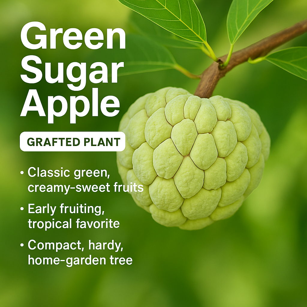 Sugar Apple / Sitafal - Green Fruit Plant